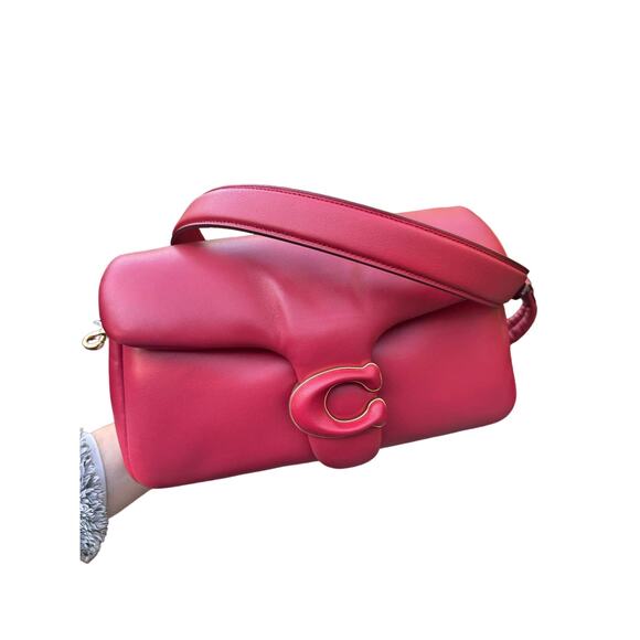 COACH NWT Leather Tabby Pink Pillow Rectangular Crossbody Bag - Picture 4 of 11